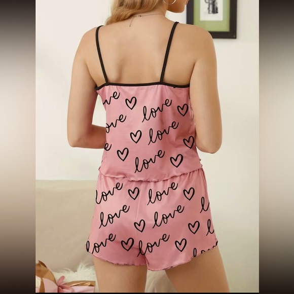 Silky 2 Piece Casual Pajama Set - Picture 2 of 4